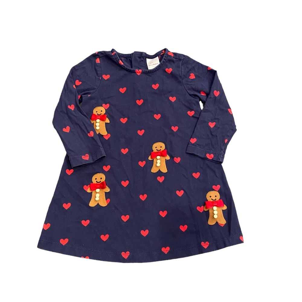 Hanna Andersson Heart Gingerbread Swing Dress